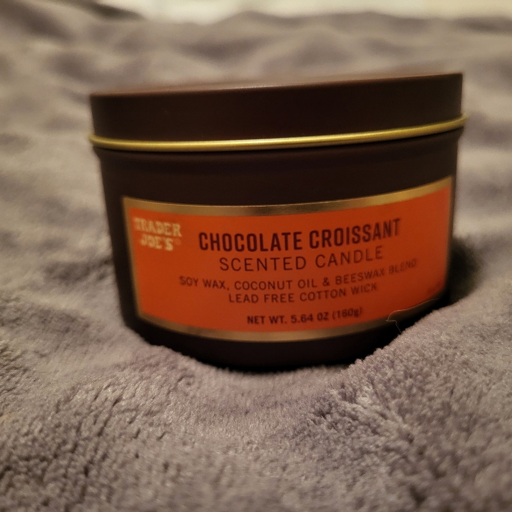 Trader Joe’s chocolate croissant scented candle
